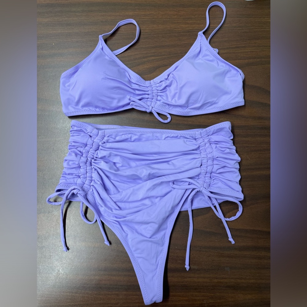 Light purple 2 piece Thong bikini swimsuit